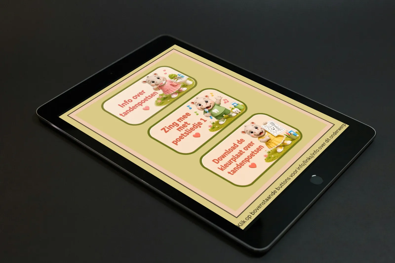 Dentiff digitale folder op een scherm